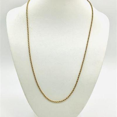 Sale Photo Thumbnail #15: 14K Yellow Gold Filled Twisted Rope Chain Necklace