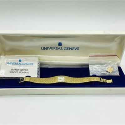 Sale Photo Thumbnail #4: Universal Geneve Gold Tone Quartz Watch