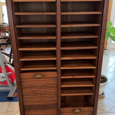 antique filing cabinet