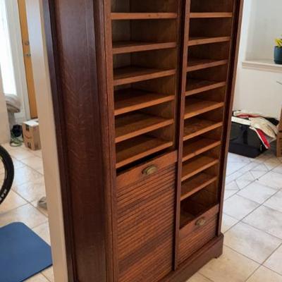 antique filing cabinet
