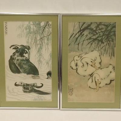 Chinese Ink and Watercolor - Framed Prints