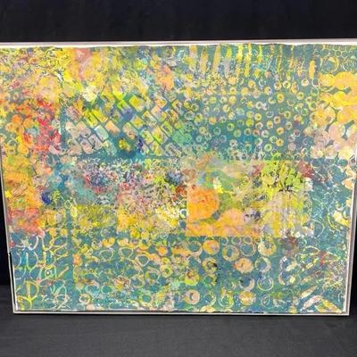 Framed Print In Acrylic Frame by Sam Gilliam”Chinaberry”