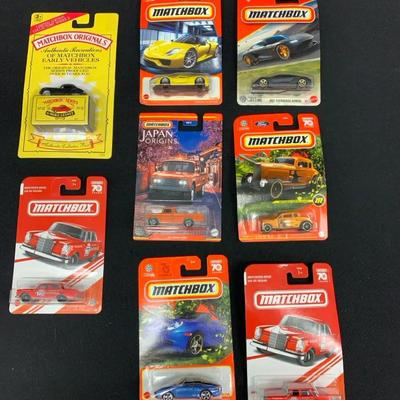 Matchbox Die Cast Cars + Trucks (8)