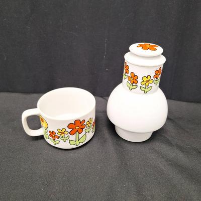 Mid Century Modern Bedside Carafe Tumbler & Cup