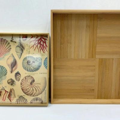 Square Wood Trays