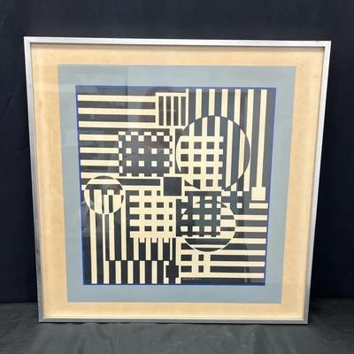 Framed Print By Victor Vasarely Limited Series