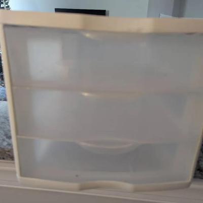 Three Drawer Plastic Storage Box