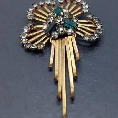 M&S 1950s 12k Gold Filled Brooch And Pendant 