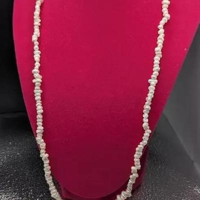 White Baroque Freshwater Pearls