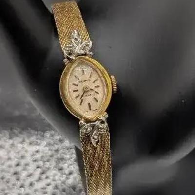 Benrus 21 Jewels Goldtone Numerals 