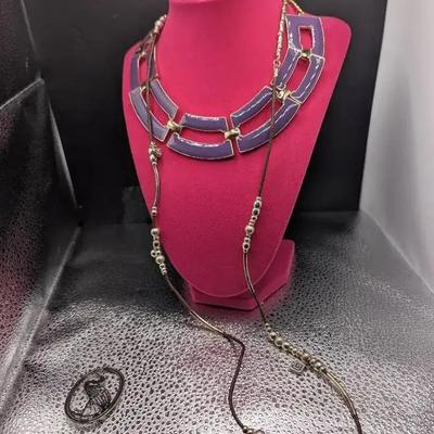 Vintage Silvertone Crane Brooch And More