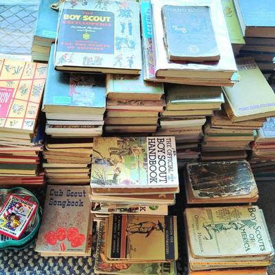 Collection of Vintage Boyscouts Books