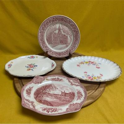 Collection of transfer-printed decorative plates