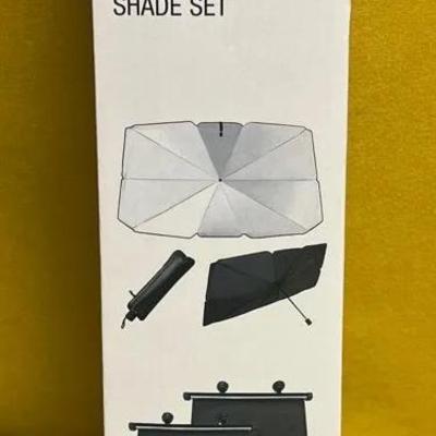 Swiss Military Automotive Window Pop Up Umbrella Shade & Side Door Shade Set