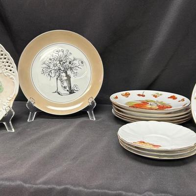 Vintage Decorative Dessert Plate/Saucer Collection