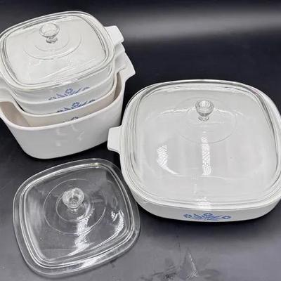 Corning Ware Baking Dishes Qty 5 