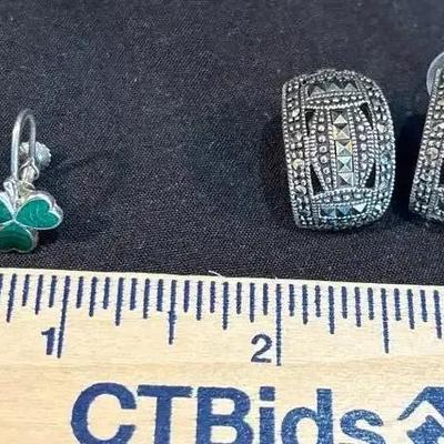 Festive Sterling Earrings Set