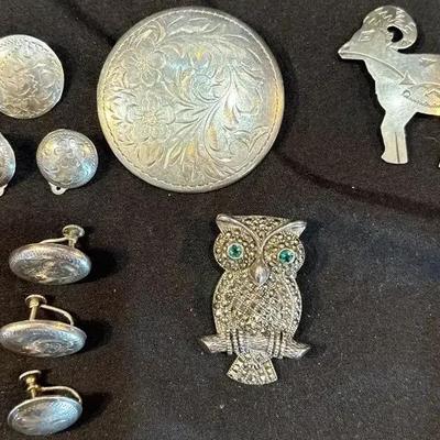 Sterling Silver Pins & Brooches
