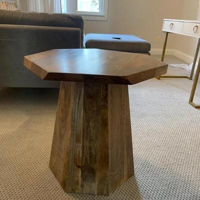 Sale Photo Thumbnail #41: Modern Geometric Side table- like new $60