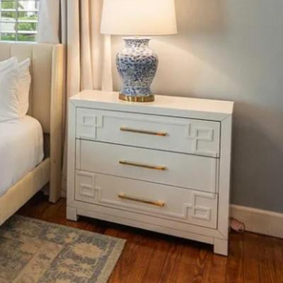 Sale Photo Thumbnail #13: Pair of 3 drawer modern night stands- like new (Primary Bedroom) $300. 