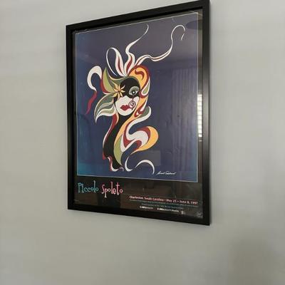Sale Photo Thumbnail #22: Framed Spoleto Poster $50