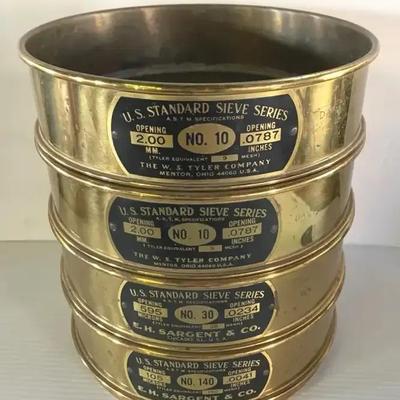 Vintage Tyler Brass Sifting Sieves