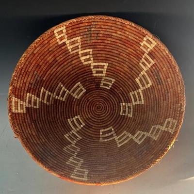 Early 20th Century Pima Coiled Basket