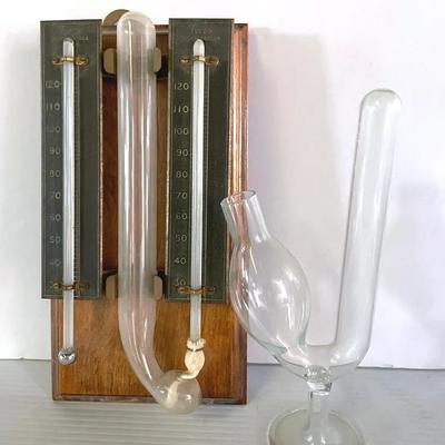 Rare Vintage Hygrometer With Fermentation Tube