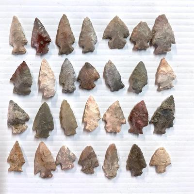 Projectile Points “Merom Cluster” Late Archaic, 4000-1200 BC (28 Total)