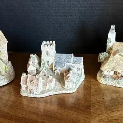 3 English Style Ceramic Homes - Decorative Houses