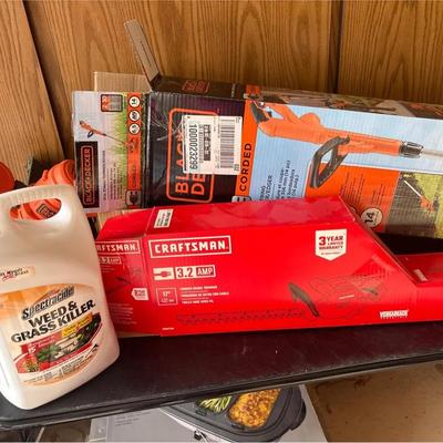 Lawn Care - Black & Decker Edger (Missing Cord), Craftsman Hedge Trimmer + Spectracide