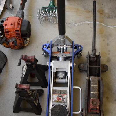 Floor jacks, jack stands