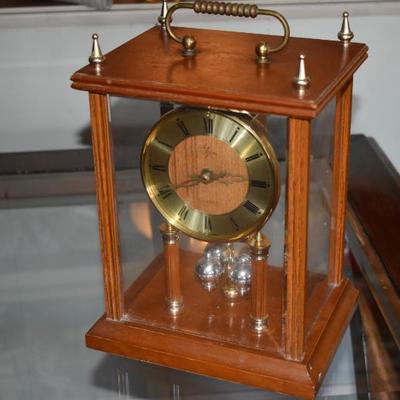 Elgin glass mantle clock