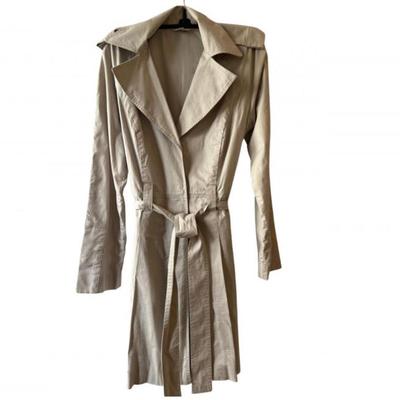 Cabi Light Taupe Trench Coat, Soft Structure - Size Medium