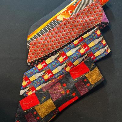 Ermenegildo Zegna & Vitaliano Pancaldi “Boxcelino” 100% Silk Neckties