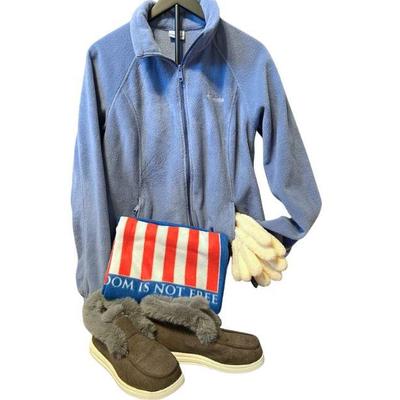 Essential Winter Bundle - SlipOns, Fleece, Warm Gloves & Flag Fleece