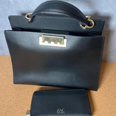 Zac Posen Earthette Satchel Bag & Coordinating Wallet