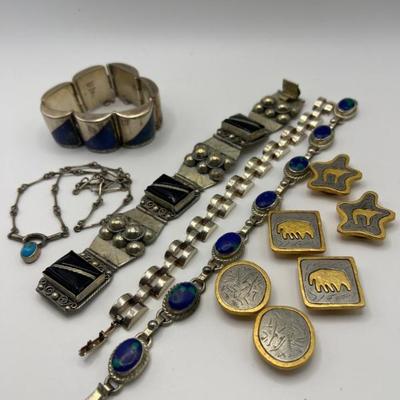 Southwestern & Mexican Sterling Jewelry & Gold‑Tone Button Covers	