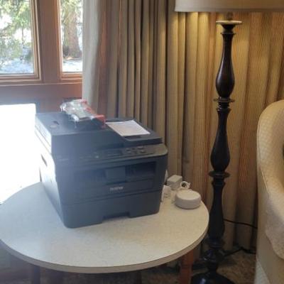 Sale Photo Thumbnail #134: Brother Printer and Nice Floor Lamp