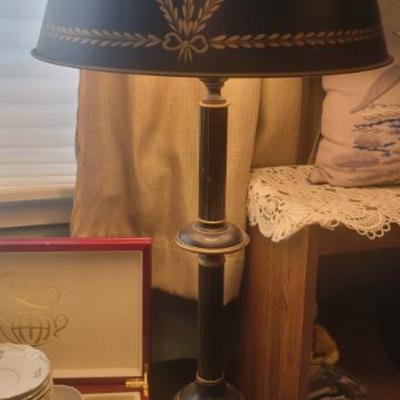 Black Bouillotte table Lamp