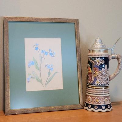 Sale Photo Thumbnail #129: E. Grieg Hall Watercolor 