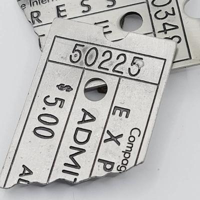 Express Internationale Admit One Ticket Pin