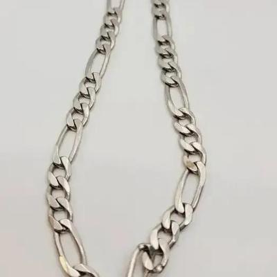 Heavy Thick 925 Sterling Figaro Chain Bracelet