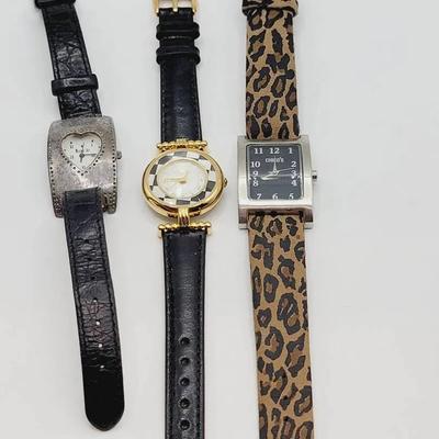 John Wind Fossil Chicos 3pc Ladies Watch Lot