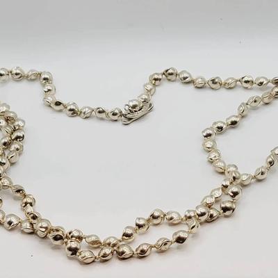 Gorgeous Artisan Sterling Necklace Bib Style 925 Silver