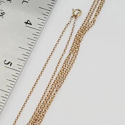 14k Yellow Gold Chain Vintage 585 22" 