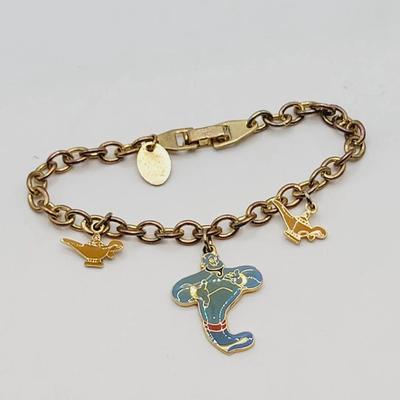 Disney Aladdin Genie Bracelet Child's Size Vintage