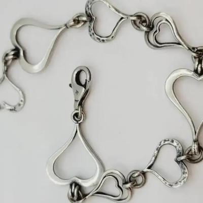 Silpada Sterling Heart Bracelet 925 Silver