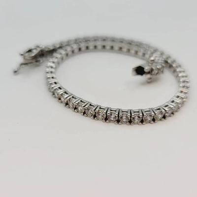 Sterling and CZ Tennis Bracelet - Gorgeous Sparkle