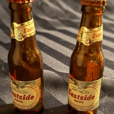 Vintage Eastside Beer Mini Bottles (Pair) – Los Angeles, CA – Capped & Labeled